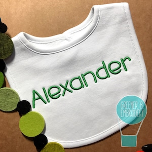 Personalized Bib / Monogrammed Boy Bib / Boy Personalized Bib / Baby Shower Gift / Baby Boy Gift / Baby Monogram / Christening bib