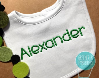 Personalized Bib / Monogrammed Boy Bib / Boy Personalized Bib / Baby Shower Gift / Baby Boy Gift / Baby Monogram / Christening bib