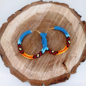 Beaded Necklace Native American Bead Necklace Beadwork Necklace Ethnic ...