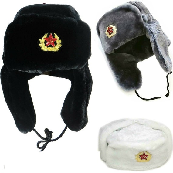 Russian Soviet Army Trapper Hat With 