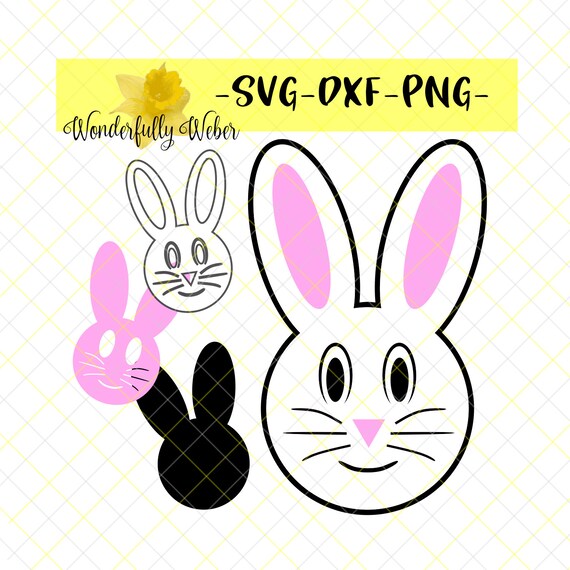 Download Easter Bunny Head Svg Cut File For Cricut And Silhouette Digital Download Layered Shadow Spring Rabbit