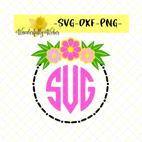 Download Visual Arts Circle Floral Monogram Layered Design Svg Cut File For Cricut And Silhouette Digital Download Flower Daisy Plumeria Tropical Spring Wreath Craft Supplies Tools