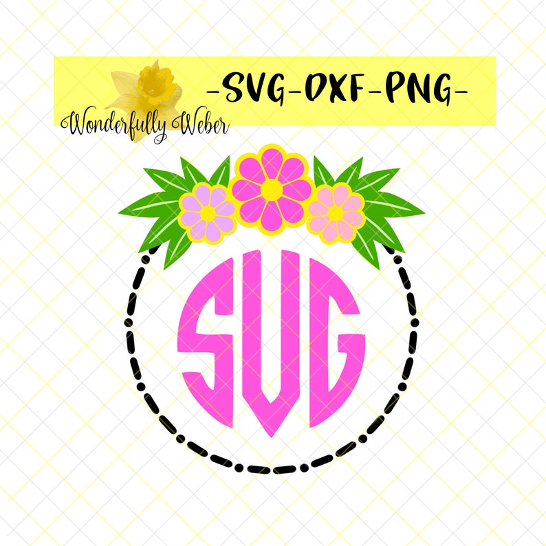 Download Visual Arts Circle Floral Monogram Layered Design Svg Cut File For Cricut And Silhouette Digital Download Flower Daisy Plumeria Tropical Spring Wreath Craft Supplies Tools