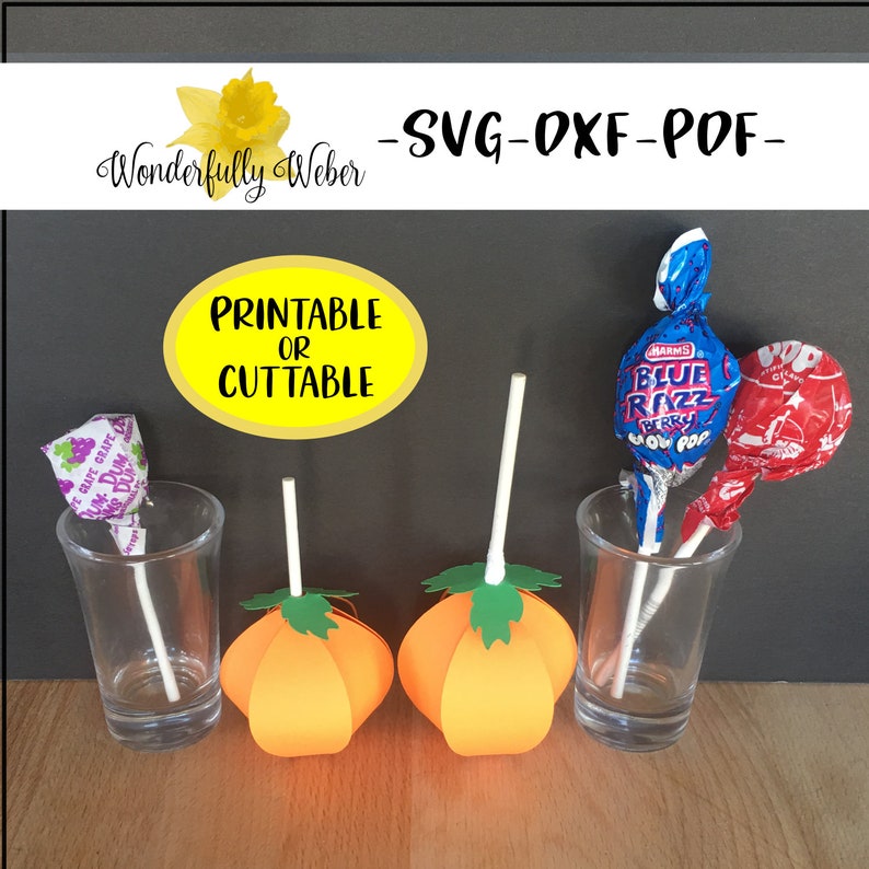 Download Pumpkin Lollipop Holder Layered 3d SVG Cut file for Cricut ...