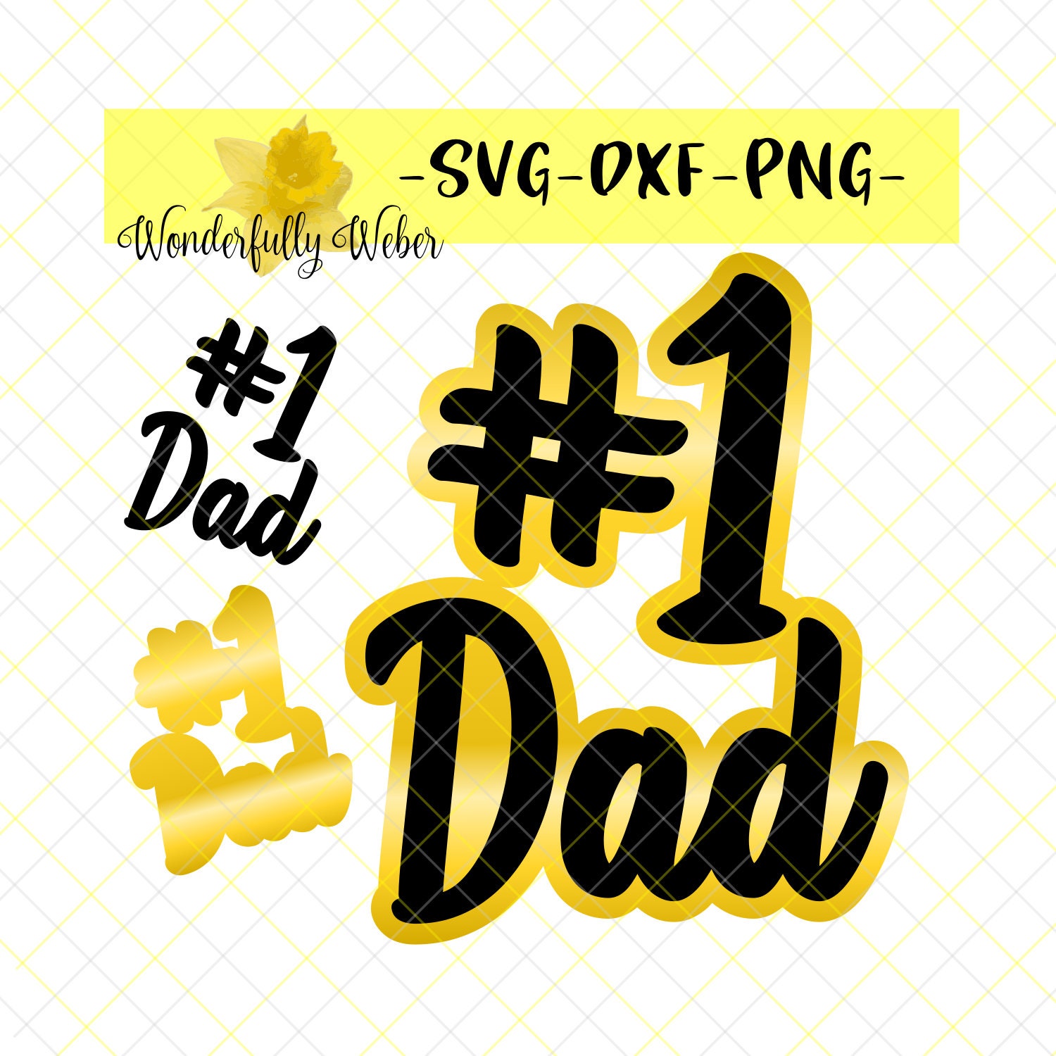 Download Number One Dad 1 Dad Svg Cut File For Cricut And Silhouette Etsy