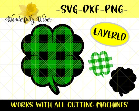 Download Shamrock Layered Svg Cut File For Cricut And Silhouette Etsy