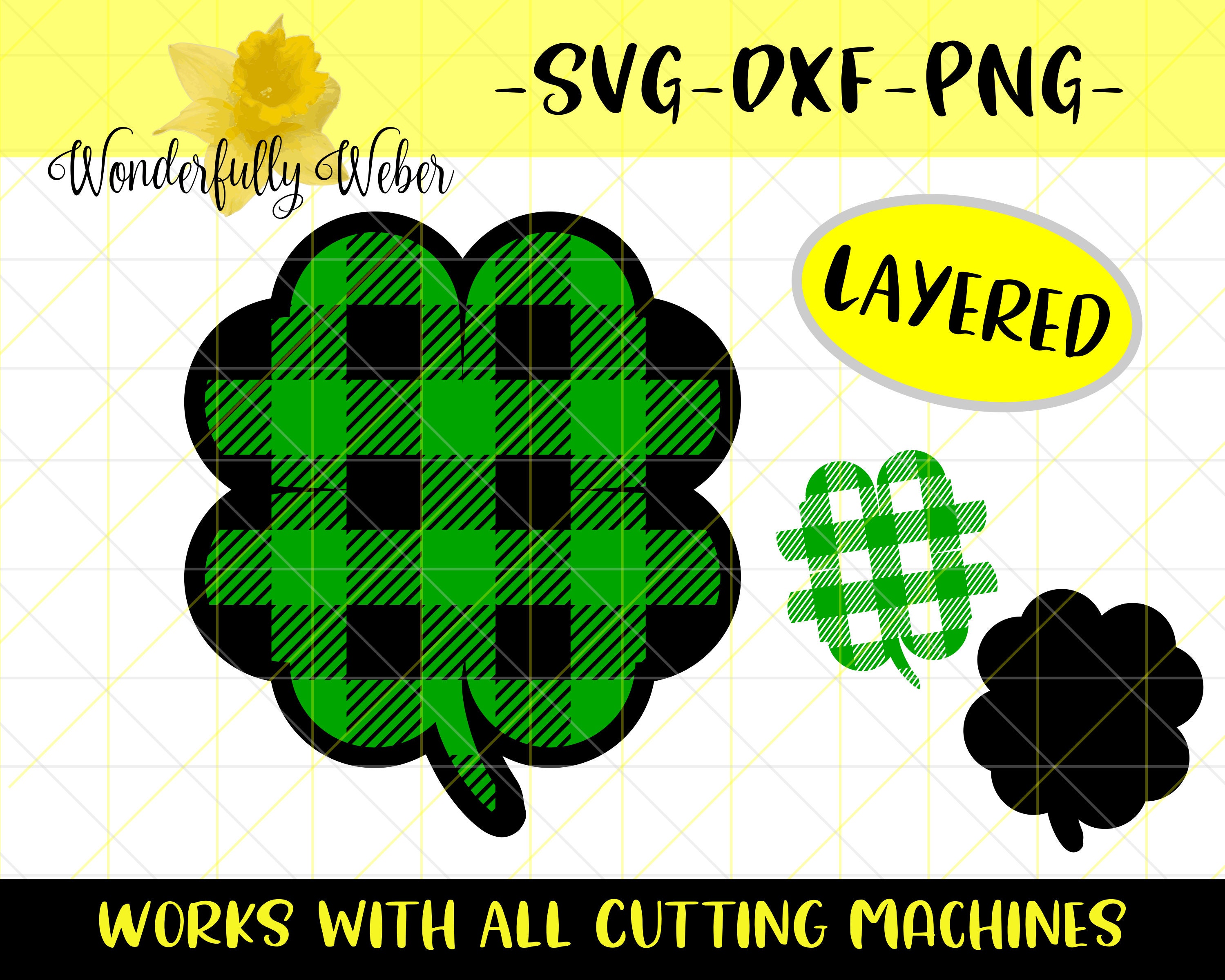 Download Shamrock Layered Svg Cut File For Cricut And Silhouette Etsy