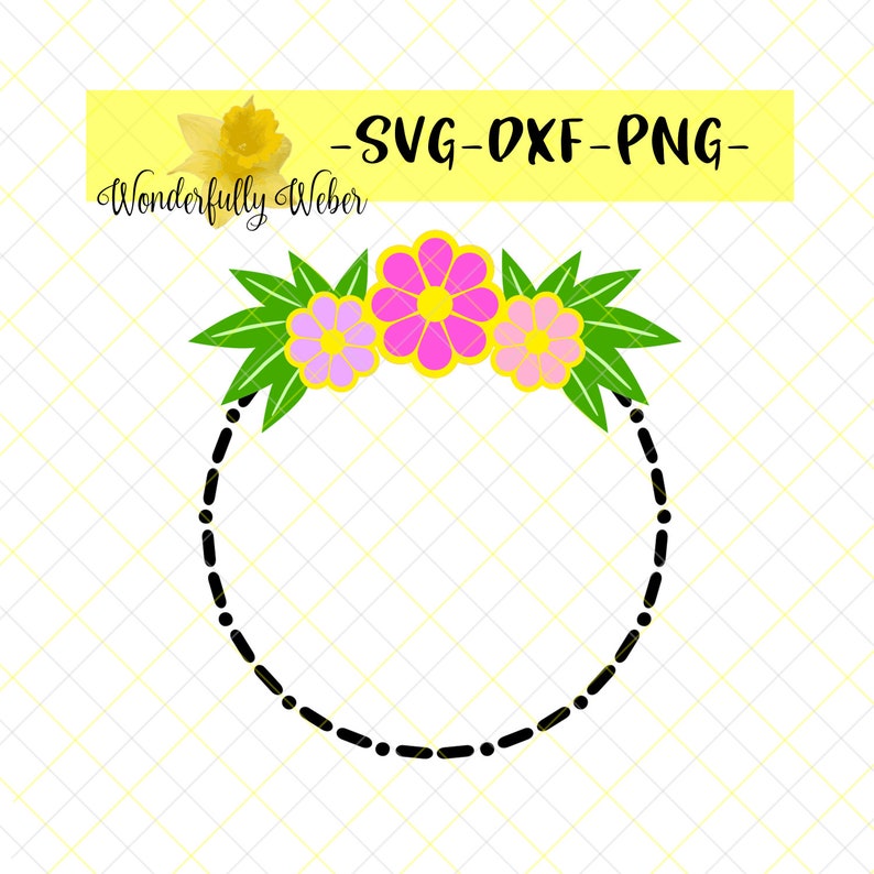 Download Visual Arts Circle Floral Monogram Layered Design Svg Cut File For Cricut And Silhouette Digital Download Flower Daisy Plumeria Tropical Spring Wreath Craft Supplies Tools