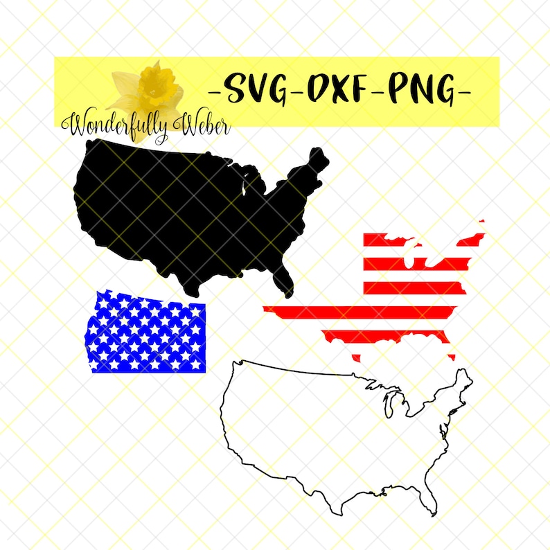 Download United States American Flag Design SVG Cut file for Cricut ...