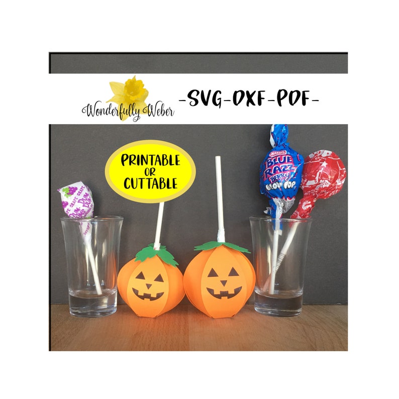 Download Pumpkin Lollipop Holder Layered 3d SVG Cut file for Cricut ...