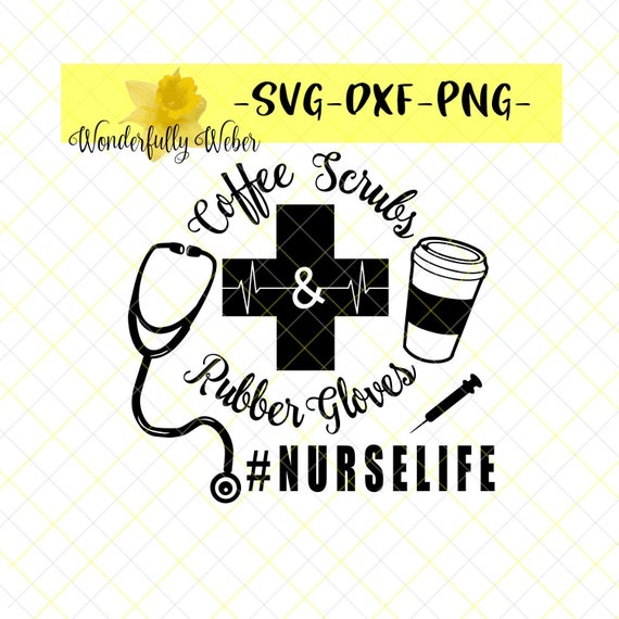 Download Coffee Scrubs And Rubber Gloves Svg Cut File For Cricut And Etsy