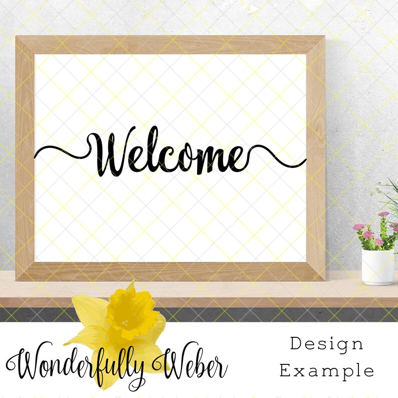 Download Welcome SVG Cut file for Cricut and Silhouette digital | Etsy