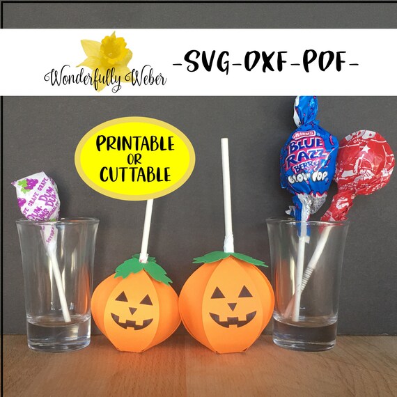 Download Pumpkin Lollipop Holder Layered 3d Svg Cut File For Cricut And Etsy