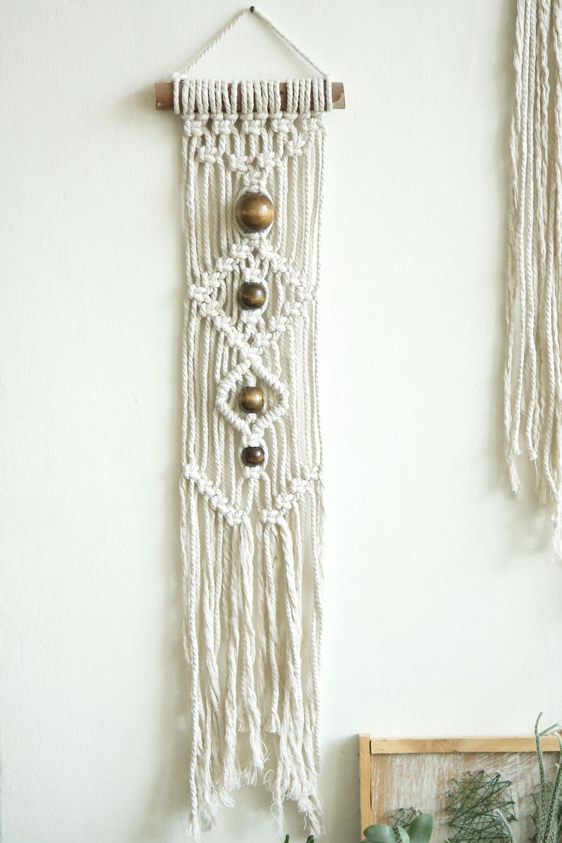 Small Wall Hanging Macrame Hanging Wall Tapestry Boho Etsy