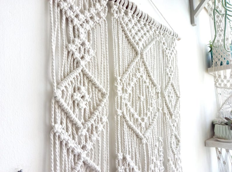 Large Wall tapestry Macrame Wall Hanging Modern Macrame Off Etsy
