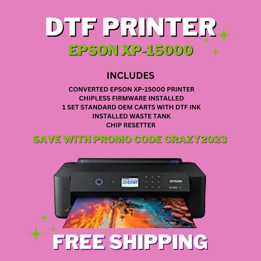 DTF Converted Epson XP15000 Printer, Direct To Film