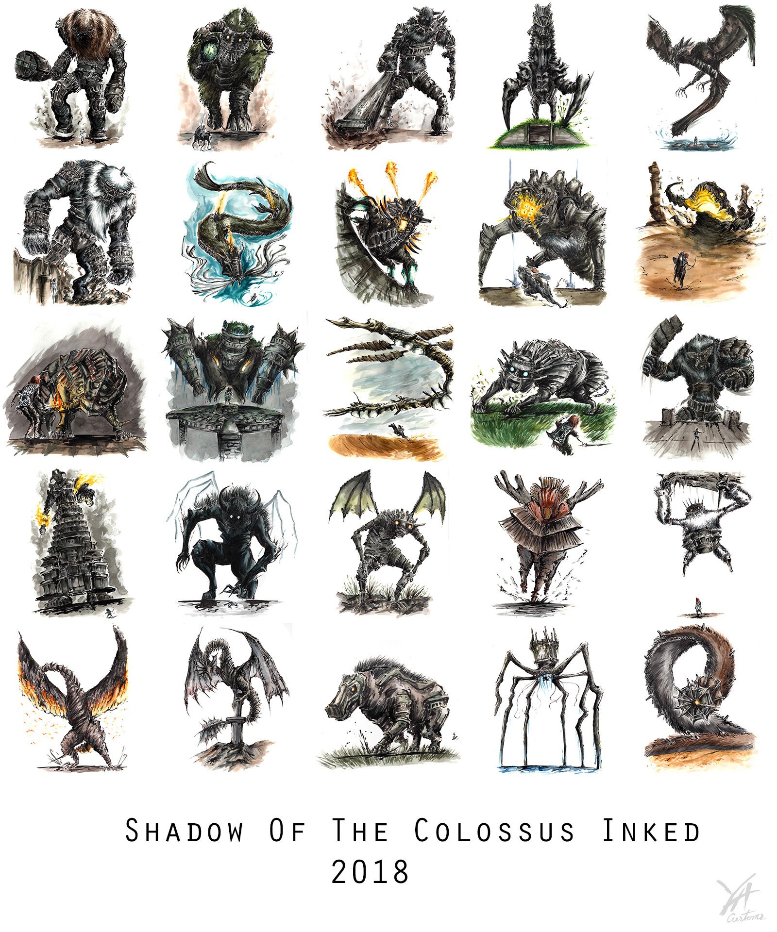 Shadow Of The Colossus Colossi
