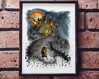 Bloodborne Inked 2018 Prints-Hunter's Dream, Made to Order Prints, Bloodborne Inked Decor, Gamers Quality Wall Art,