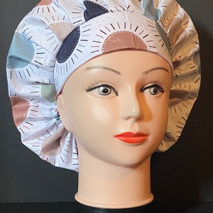 WARM SUNSHINE Bouffant Scrub Cap for Women Surgical Scrub Hat, Chemo Cap