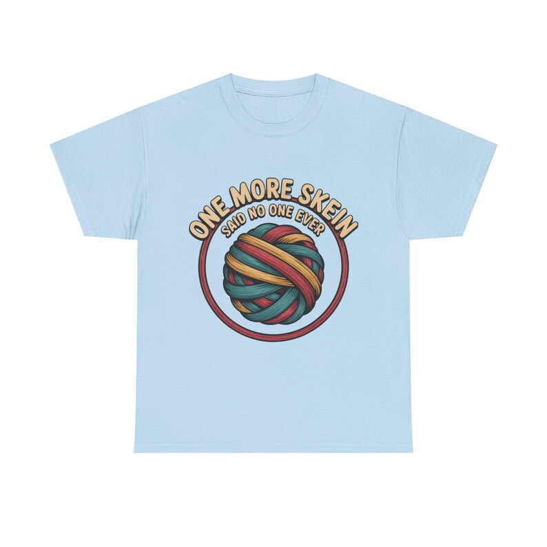 Camiseta bordada / Camiseta con humor "One More Skein" para artesanos imagen 7