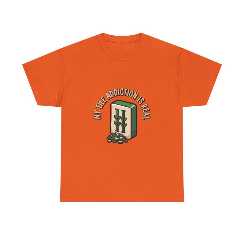 Mahjong Shirt, My Tile Addiction Is Real, Gaming Tee image 4
