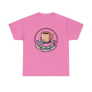 Nurse Mothers Day Shirt | Surviving on Coffee and Chaos Daily | Funny Nurse Mom Gift Tee image 10
