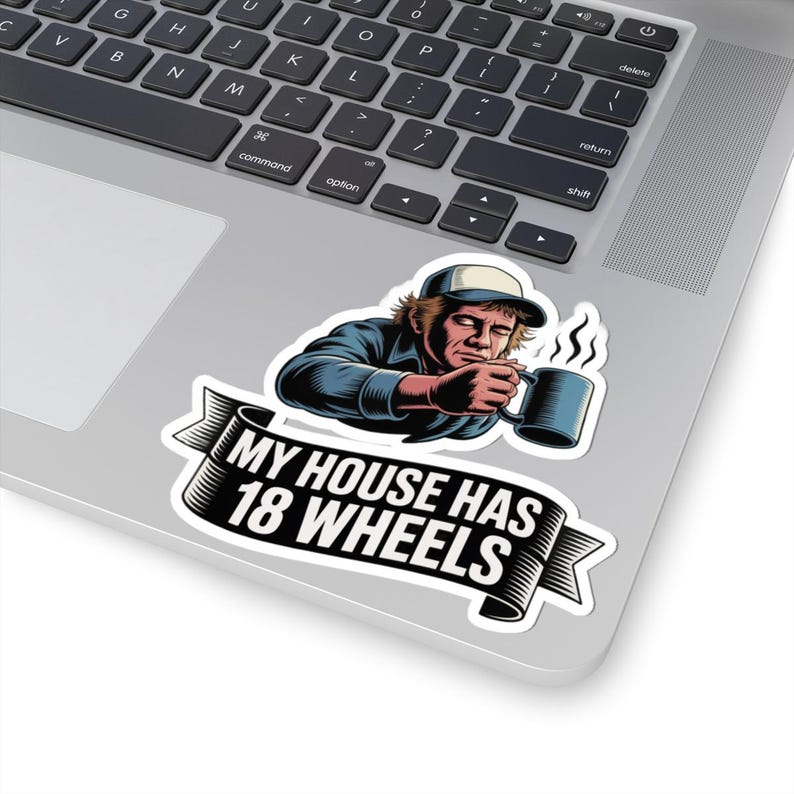 Trucker Shirt My House Has 18 Wheels | Long Haul Driver Humor Tee image 19