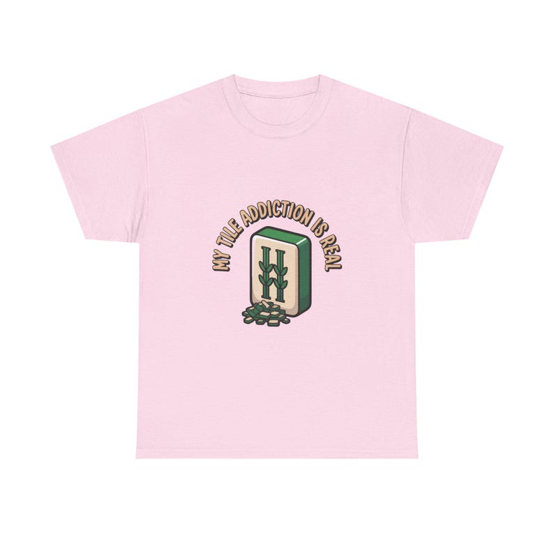 Mahjong Shirt, My Tile Addiction Is Real, Gaming Tee image 10