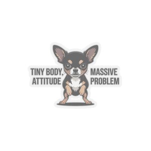 Chemise chihuahua, petit corps, t-shirt à problèmes d'attitude massive image 10