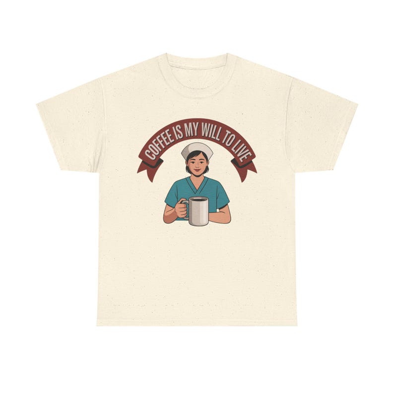 Nurse Burnout Coffee Shirt | Healthcare Worker Survival Tee image 3