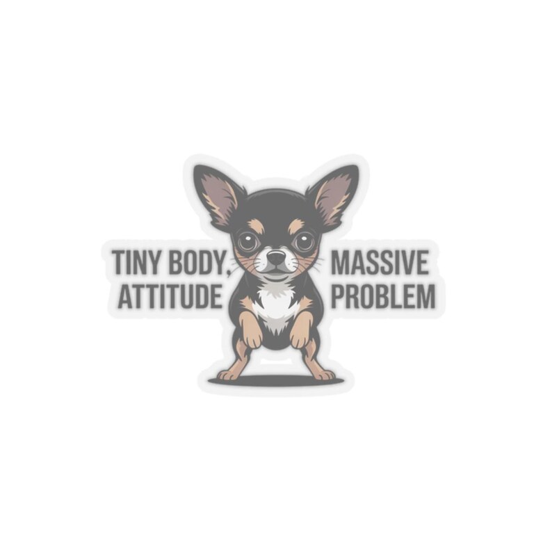Chemise chihuahua, petit corps, t-shirt à problèmes d'attitude massive image 11