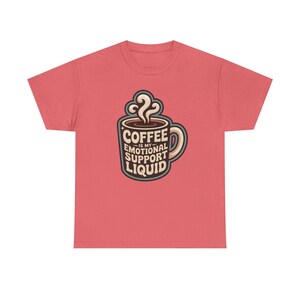 New Mom Shirt | Coffee Emotional Support Liquid | Sleep Deprived Parent Gift Tee image 4