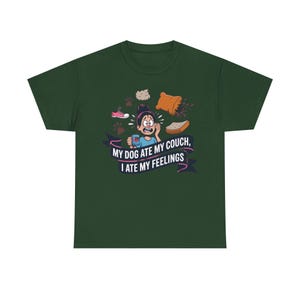 Dog Mom Shirt: Dog Ate My Couch Destructive Pet Humor Gift image 5