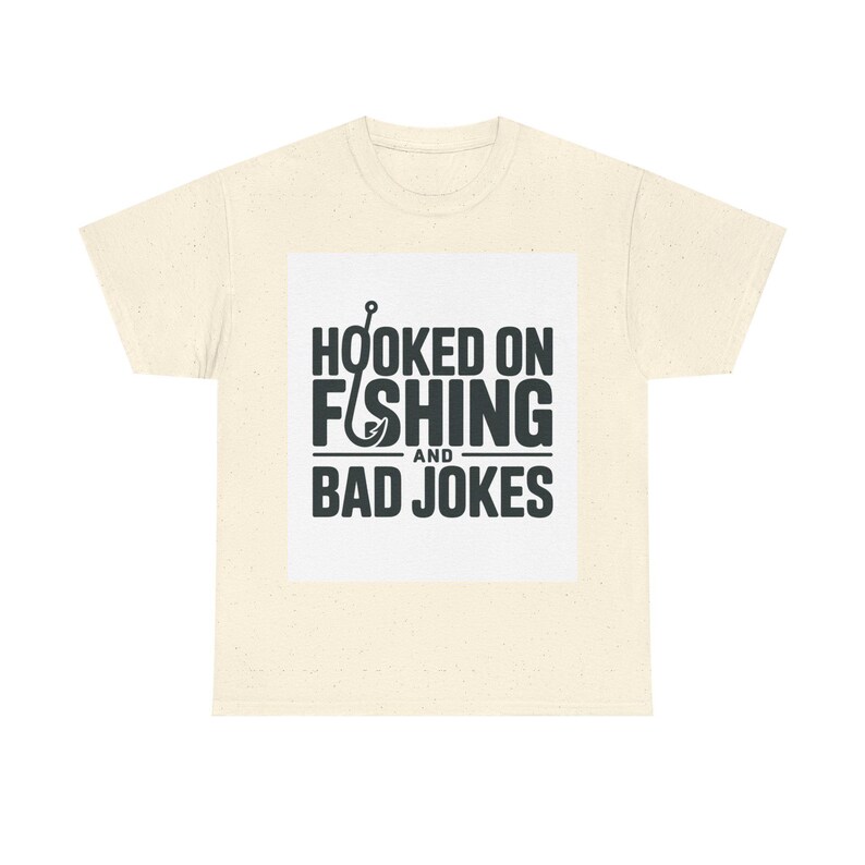 Fishing Dad Shirt | Hooked on Fishing and Bad Jokes Tee image 8