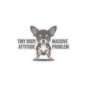 Chemise chihuahua, petit corps, t-shirt à problèmes d'attitude massive image 17