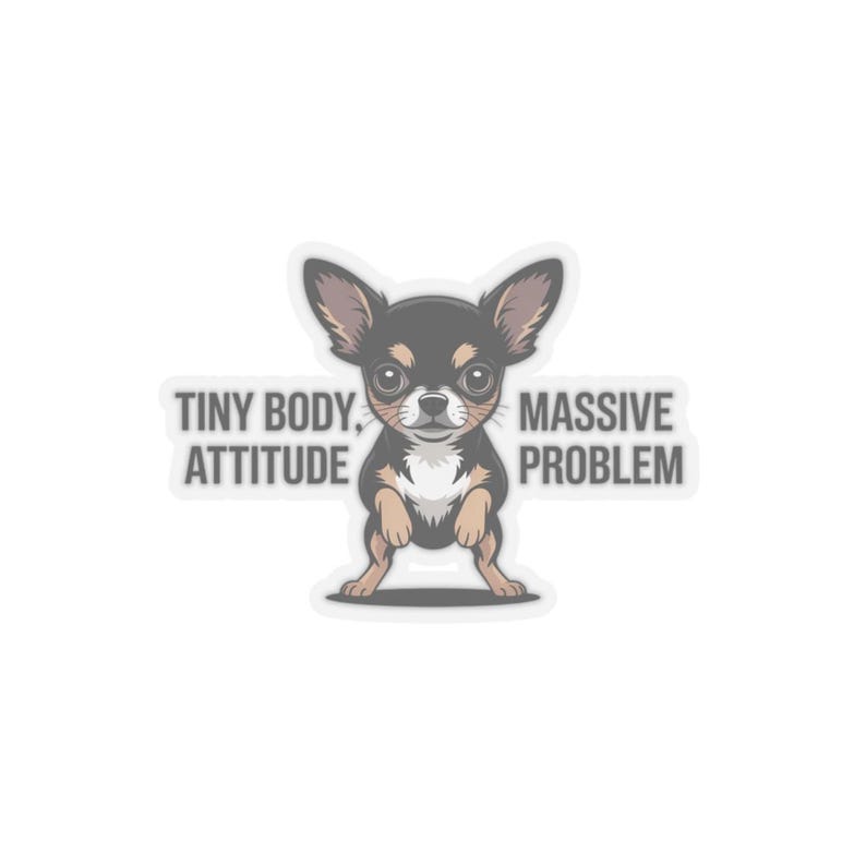 Chemise chihuahua, petit corps, t-shirt à problèmes d'attitude massive image 17