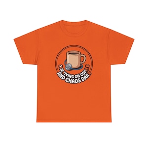 Nurse Mothers Day Shirt | Surviving on Coffee and Chaos Daily | Funny Nurse Mom Gift Tee image 6