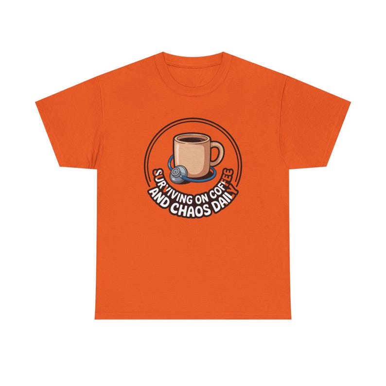 Nurse Mothers Day Shirt | Surviving on Coffee and Chaos Daily | Funny Nurse Mom Gift Tee image 6