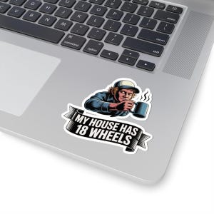 Trucker Shirt My House Has 18 Wheels | Long Haul Driver Humor Tee image 6