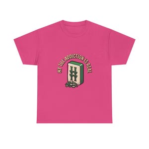 Mahjong Shirt, My Tile Addiction Is Real, Gaming Tee image 11