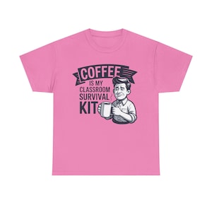 Maglietta divertente "Caffè per insegnanti" / Kit di sopravvivenza in classe / Regalo divertente per gli insegnanti immagine 11