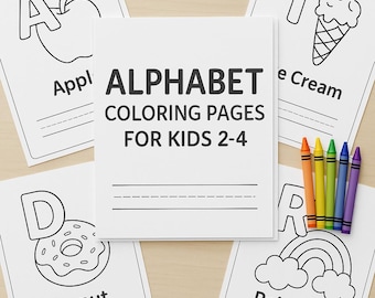 Alphabet Coloring Book – A to Z Printable Pages (PDF)