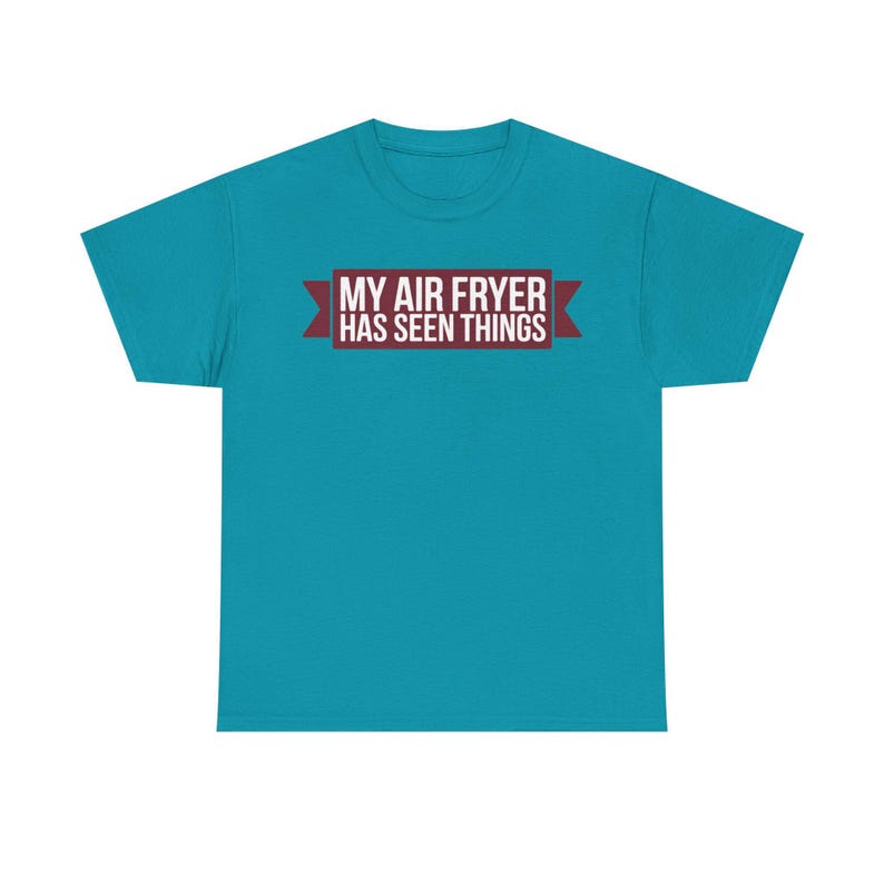 Shirt Airfryer Obsession Mijn heteluchtfriteuse heeft dingen gezien Grappige keukenhumor Papa grap cadeau voor kookliefhebbers afbeelding 5