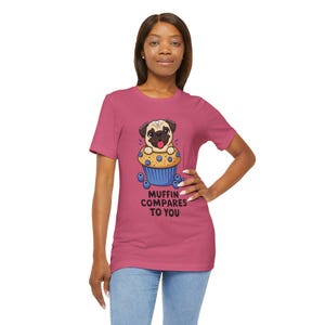 Cute Pug Themed T-Shirt, Fun Gift for Dog Lovers, Pet Birthday Celebration, Casual Wear, Sweet Treat Lover's Top