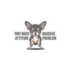 Chemise chihuahua, petit corps, t-shirt à problèmes d'attitude massive image 14