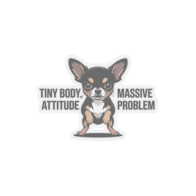 Chemise chihuahua, petit corps, t-shirt à problèmes d'attitude massive image 14