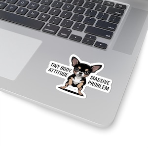 Chemise chihuahua, petit corps, t-shirt à problèmes d'attitude massive image 9