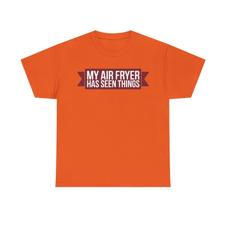 Shirt Airfryer Obsession Mijn heteluchtfriteuse heeft dingen gezien Grappige keukenhumor Papa grap cadeau voor kookliefhebbers afbeelding 3