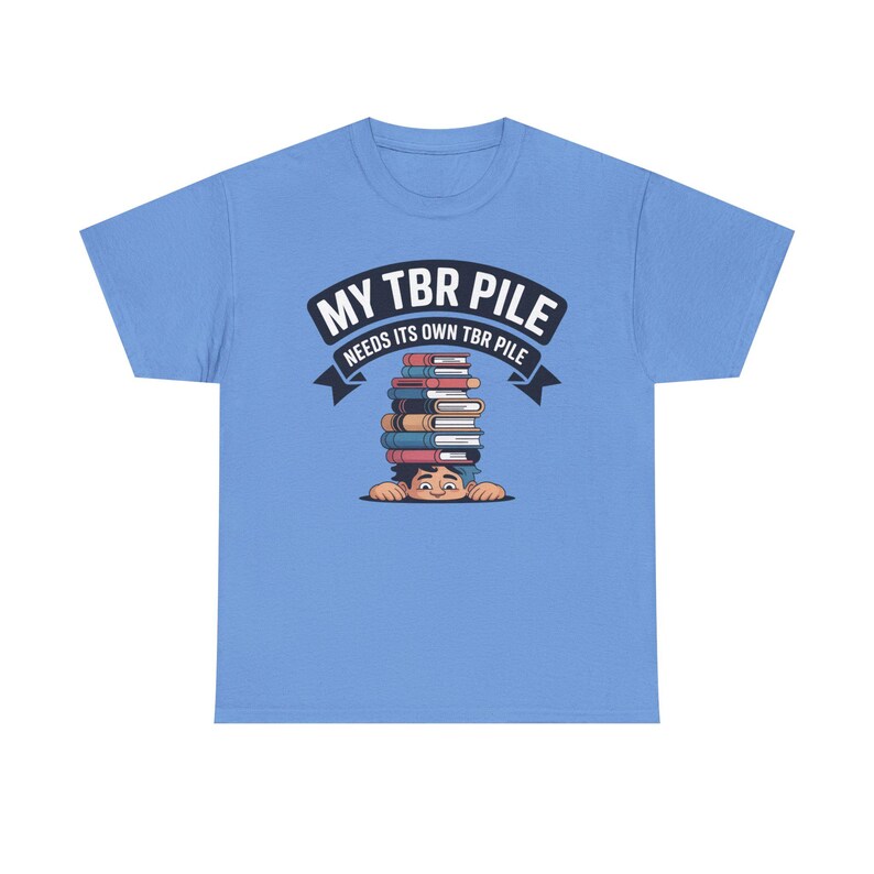 Book Lover Shirt | My Pile Needs Its Own Pile, Bibliophile Tee image 11
