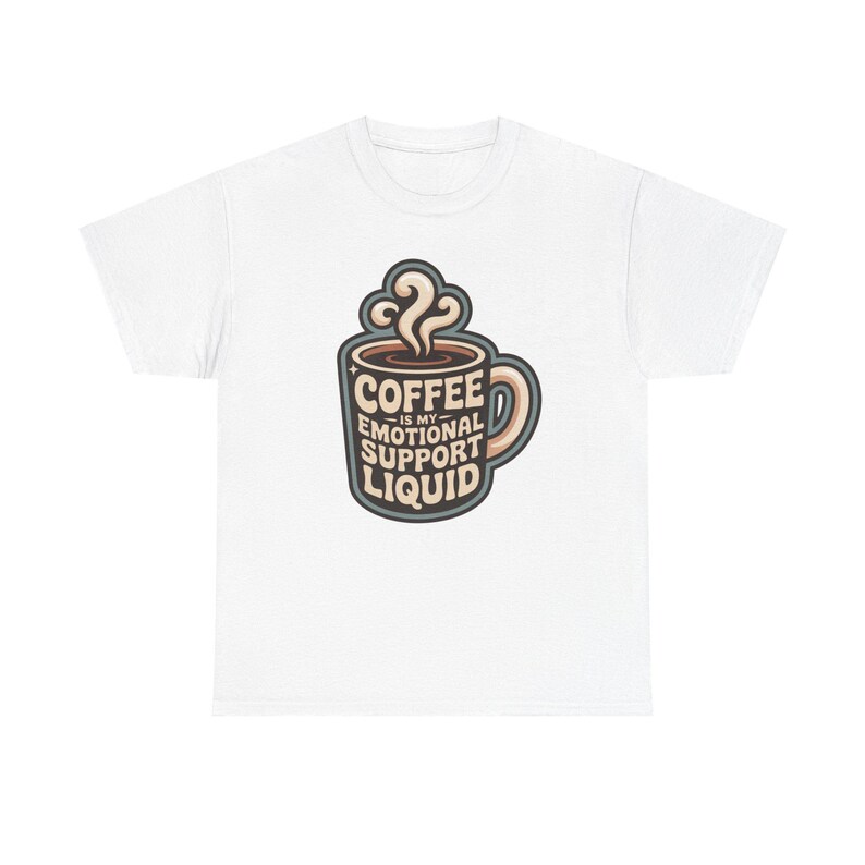 New Mom Shirt | Coffee Emotional Support Liquid | Sleep Deprived Parent Gift Tee image 2